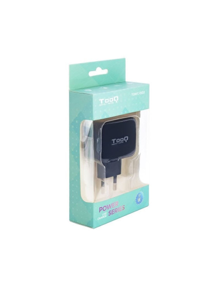 Cargador de pared tooq tqwc-1s02/ 2xusb/ 17w