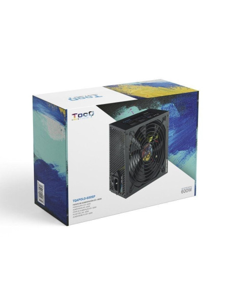 Fuente de alimentación tooq tqapolo-600sp/ 600w/ ventilador 14cm