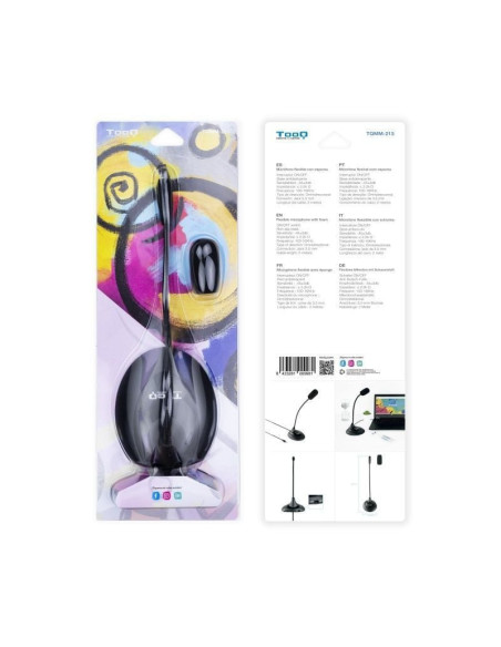 Micrófono sobremesa tooq tqmm-213