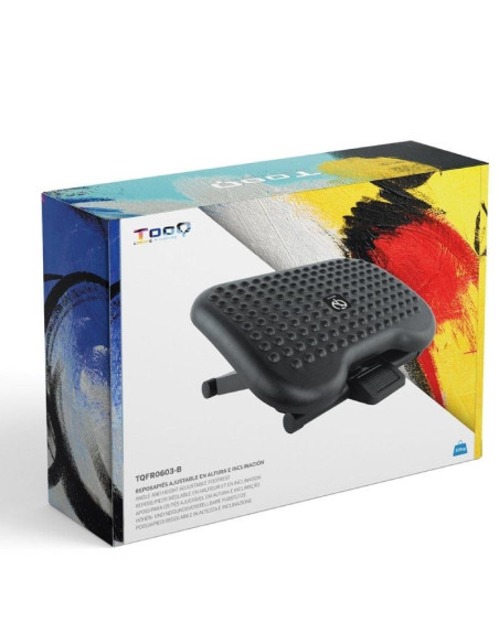 Reposapiés ajustable/ inclinable tooq tqfr0603-b/ 460 x 340mm