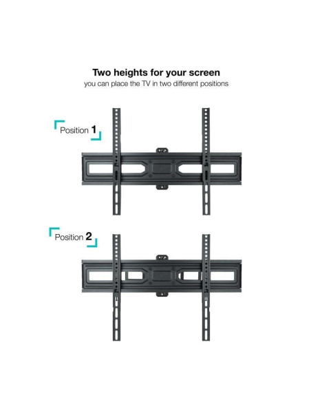Soporte de pared giratorio/ inclinable/ nivelable tooq lp7863tn-b para tv de 37-70'/ hasta 35kg