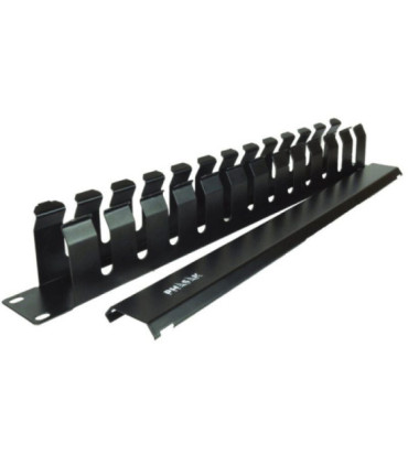 Panel guía cables con tapa para rack 19' phasak pa 5095/ altura 1u