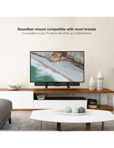 Soporte universal multi-instalación tooq tqsbm-01 para barra de sonido/ hasta 15kg