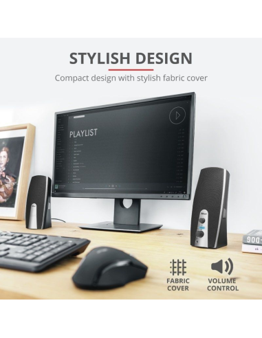 Altavoces trust mila/ 10w/ 2.0