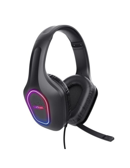 Auriculares gaming con micrófono trust gaming gxt 416 zirox/ jack 3.5/usb negros