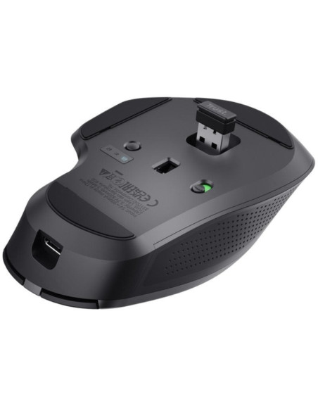 Ratón inalámbrico por bluetooth trust ozaa+/ batería recargable/ hasta 3200 dpi