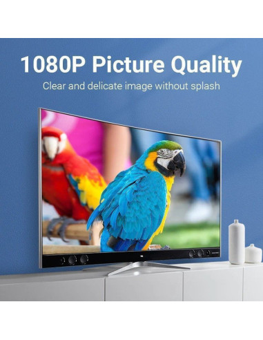 Adaptador vention hbob0/ displayport macho - hdmi hembra