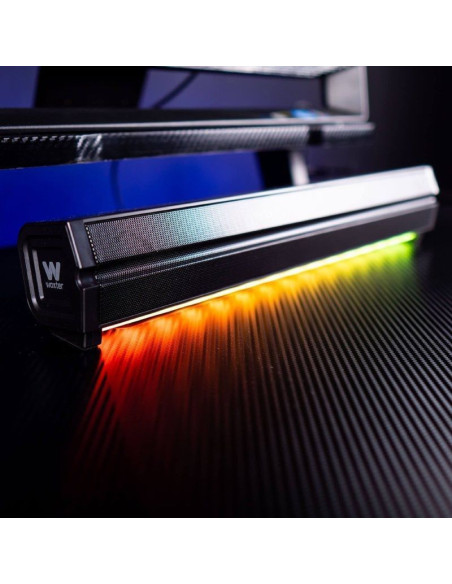 Barra de sonido rgb con bluetooth woxter big bass 310 bt/ 20w/ 2.0
