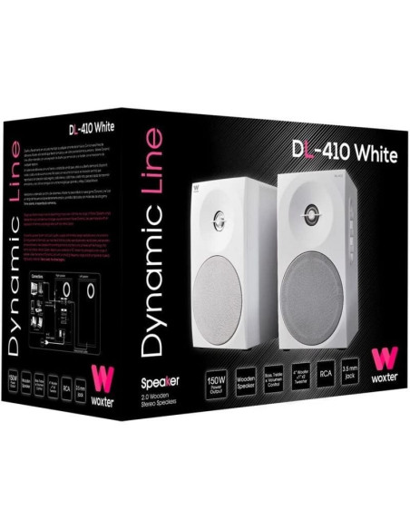 Altavoces woxter dynamic line dl-410/ 150w/ 2.0/ blanco