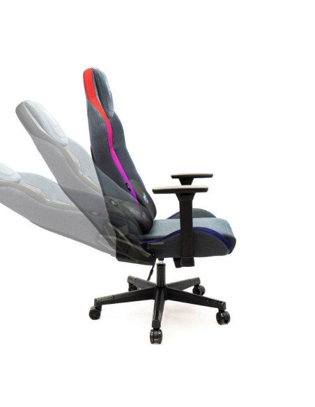 Silla gaming woxter stinger station elite/ luces led/ azul y rosa