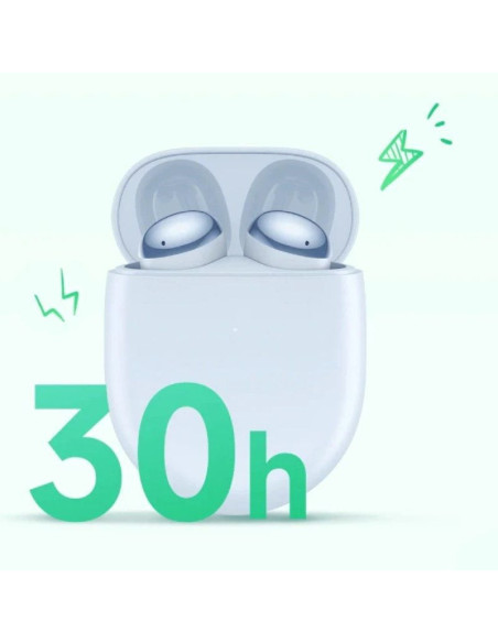 Auriculares bluetooth xiaomi redmi buds 4 con estuche de carga/ autonomía 6h/ azules