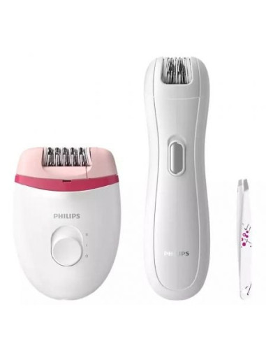 Depiladora philips satinelle essential brp506/ con cable/ incluye minidepiladora