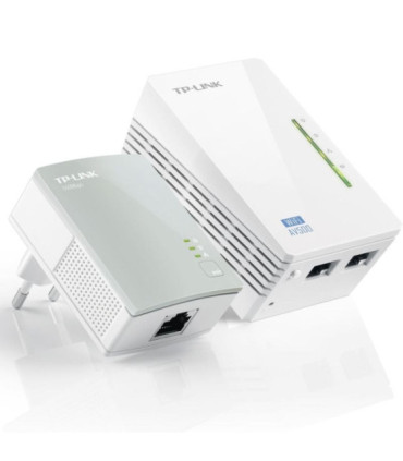 Adaptador powerline tp-link wpa4220kit 500mbps/ alcance 300m/ pack de 2