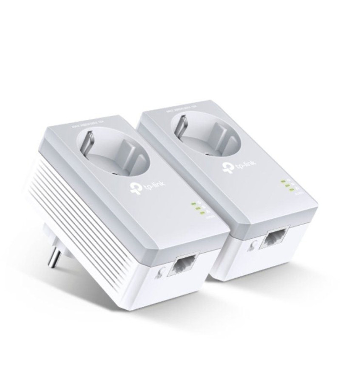 Adaptador powerline tp-link tl-pa4010p kit 600mbps/ alcance 300m/ pack de 2