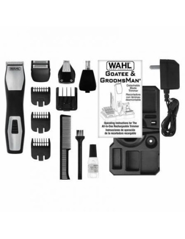 Afeitadora wahl body groomer pro all in one/ con batería/ con cable/ 7 accesorios