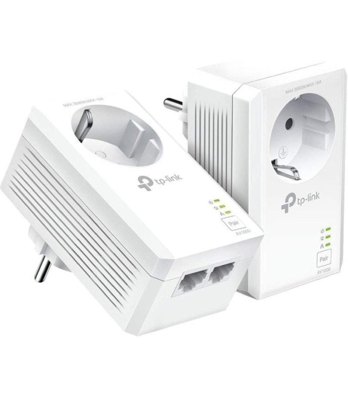 Adaptador powerline tp-link tl-pa7027p kit 1000mbps/ alcance 300m/ pack de 2