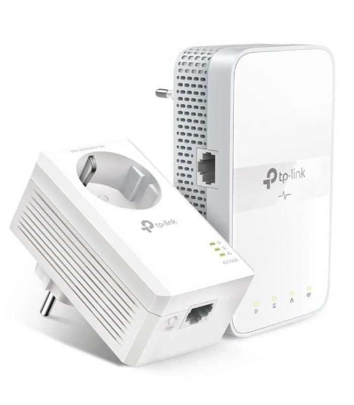 Adaptador powerline tp-link tl-wpa7617 kit 1000mbps/ alcance 300m/ pack de 2