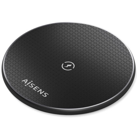 Base de carga inalámbrica aisens asch-15w1wc058-bk 15w/ negro
