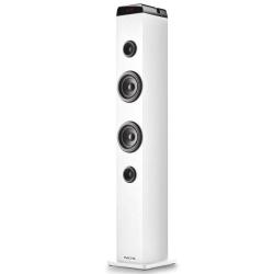 Torre de Sonido con Bluetooth NGS SKY CHARM PRO/ 80W/ 2.0/ Blanca