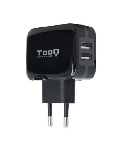 Cargador de pared tooq tqwc-1s02/ 2xusb/ 17w