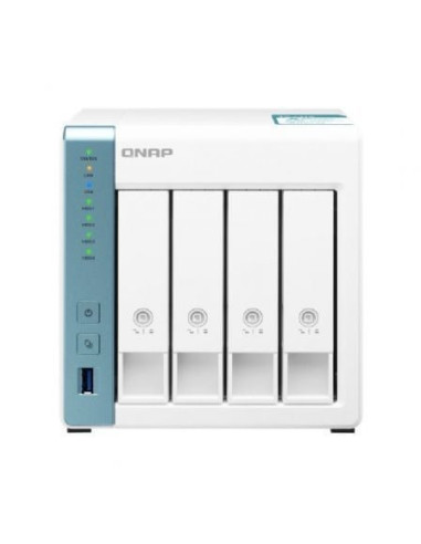 Nas qnap ts-431k/ 4 bahías 3.5'- 2.5'/ 1gb ddr3/ formato torre