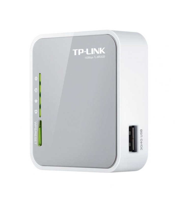 Router inalámbrico 3g tp-link tl-mr3020 150mbps/ 2.4ghz/ 1 antena/ wifi 802.11n/g/b