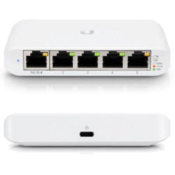Switch gestionado ubiquiti usw-flex mini 5 puertos/ rj45 10/100/1000 poe