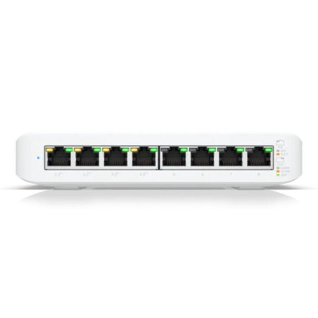 Switch ubiquiti usw-lite-8-poe/ 8 puertos/ rj45 10/100/1000 poe