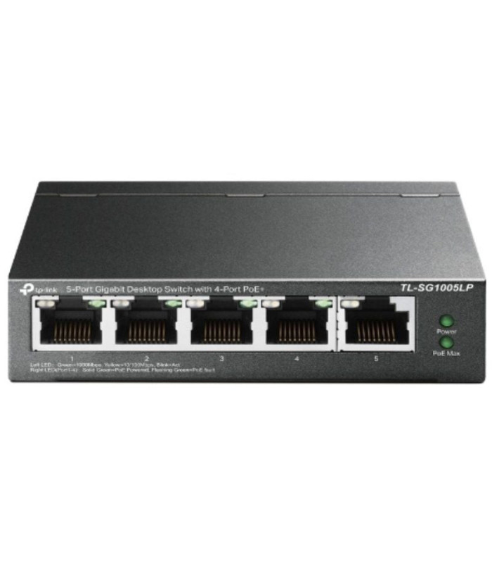 Switch tp-link tl-sg1005lp 5 puertos/ rj-45 10/100/1000/ poe