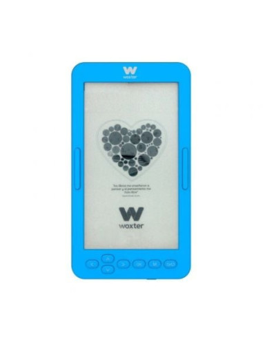 Libro electrónico ebook woxter scriba 195 s/ 4.7'/ tinta electrónica/ azul