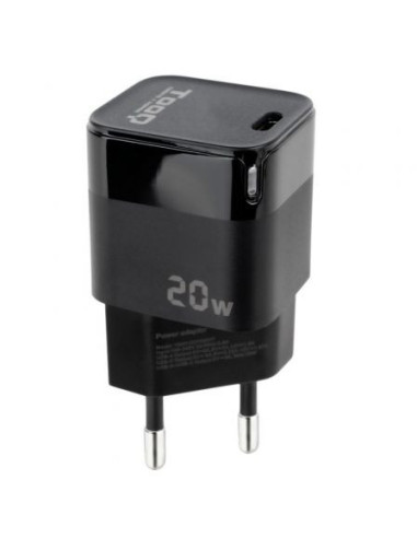 Cargador de pared tooq tqwc-pd20/ 1xusb tipo-c/ 20w