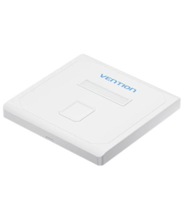 Placa de pared keystock vention ifdw0/ 1 puertos rj45