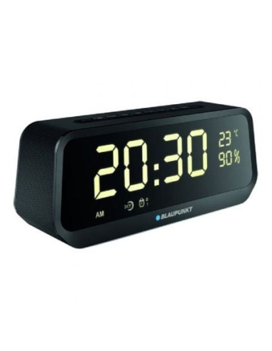 Despertador blaupunkt blp2400/ radio fm/ negro