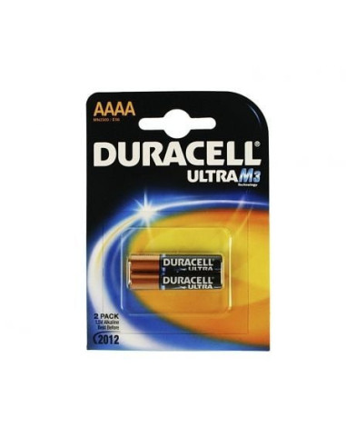 Pack de 2 pilas aaaa duracell ultra mx2500/ 1.5v/ alcalinas