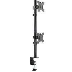 Soporte de Mesa para 2 Monitores TooQ DB1233TNV-B/ Giratorio/ Inclinable/ hasta 8kg