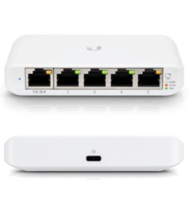 Switch gestionable ubiquiti usw-flex mini 5 puertos/ rj45 10/100/1000 poe