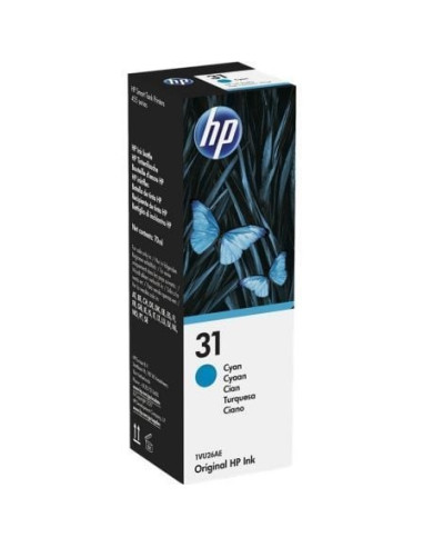 Botella de tinta original hp nº31/ cian