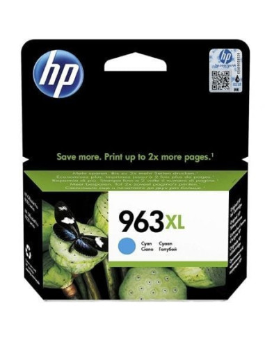 Cartucho de tinta original hp nº963 xl alta capacidad/ cian