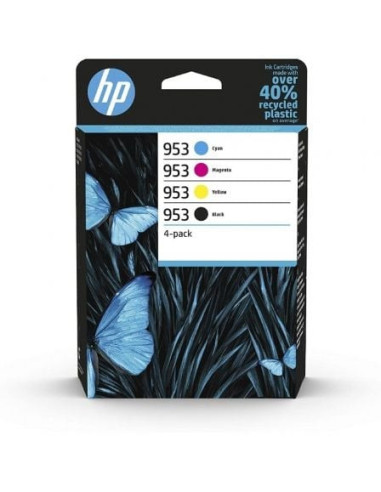 Cartucho de tinta original hp nº953 multipack/ cian/ magenta/ amarillo/ negro