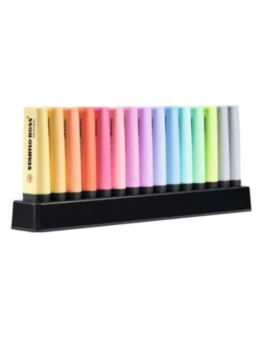 Peana de marcadores fluorescentes stabilo boss original/ 15 unidades/ colores surtidos