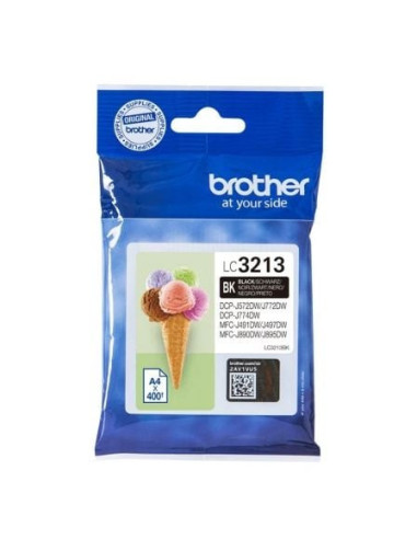 Cartucho de tinta original brother lc-3213/ negro