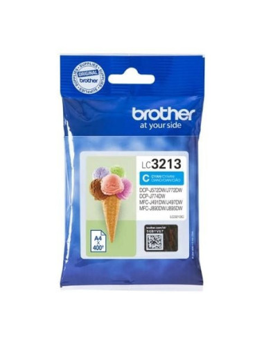 Cartucho de tinta original brother lc-3213c/ cian