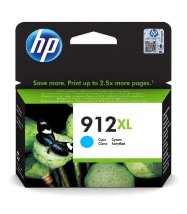 Cartucho de tinta original hp nº912 xl alta capacidad/ cian