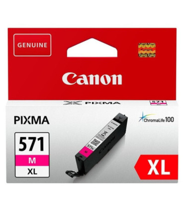 Cartucho de tinta original canon cli-571mxl alta capacidad/ magenta