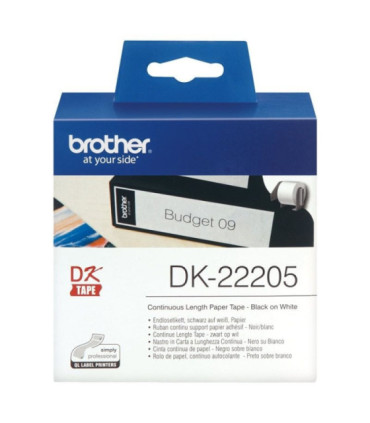 Rollo de papel continuo original brother dk-22205