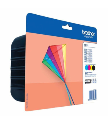 Cartucho de tinta original brother lc-223valbp multipack/ cian/ magenta/ amarillo/ negro