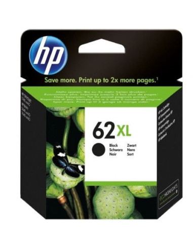 Cartucho de tinta original hp nº62 xl alta capacidad/ negro