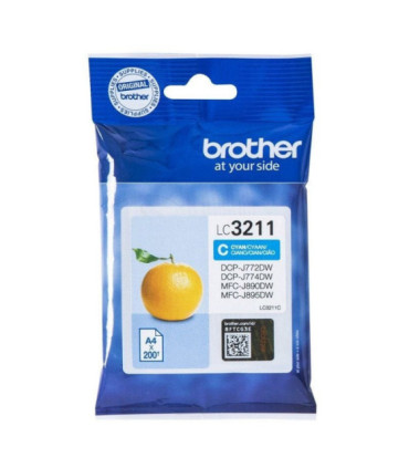 Cartucho de tinta original brother lc-3211c/ cian
