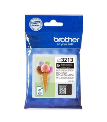 Cartucho de tinta original brother lc-3213/ negro