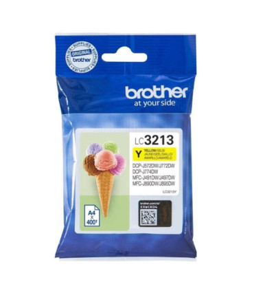 Cartucho de tinta original brother lc-3213y/ amarillo